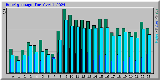 Hourly usage for April 2024